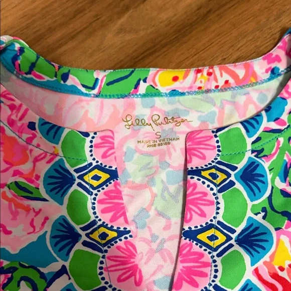 Lilly Pulitzer Pink and Blue Floral Top - Picture 2 of 8